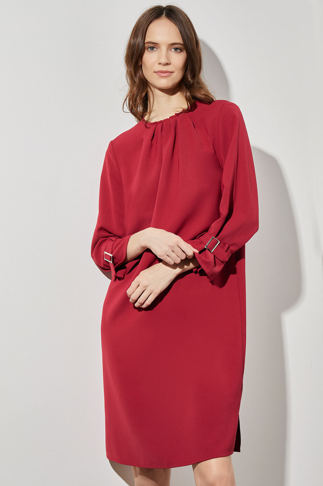 shift dress with sleeves